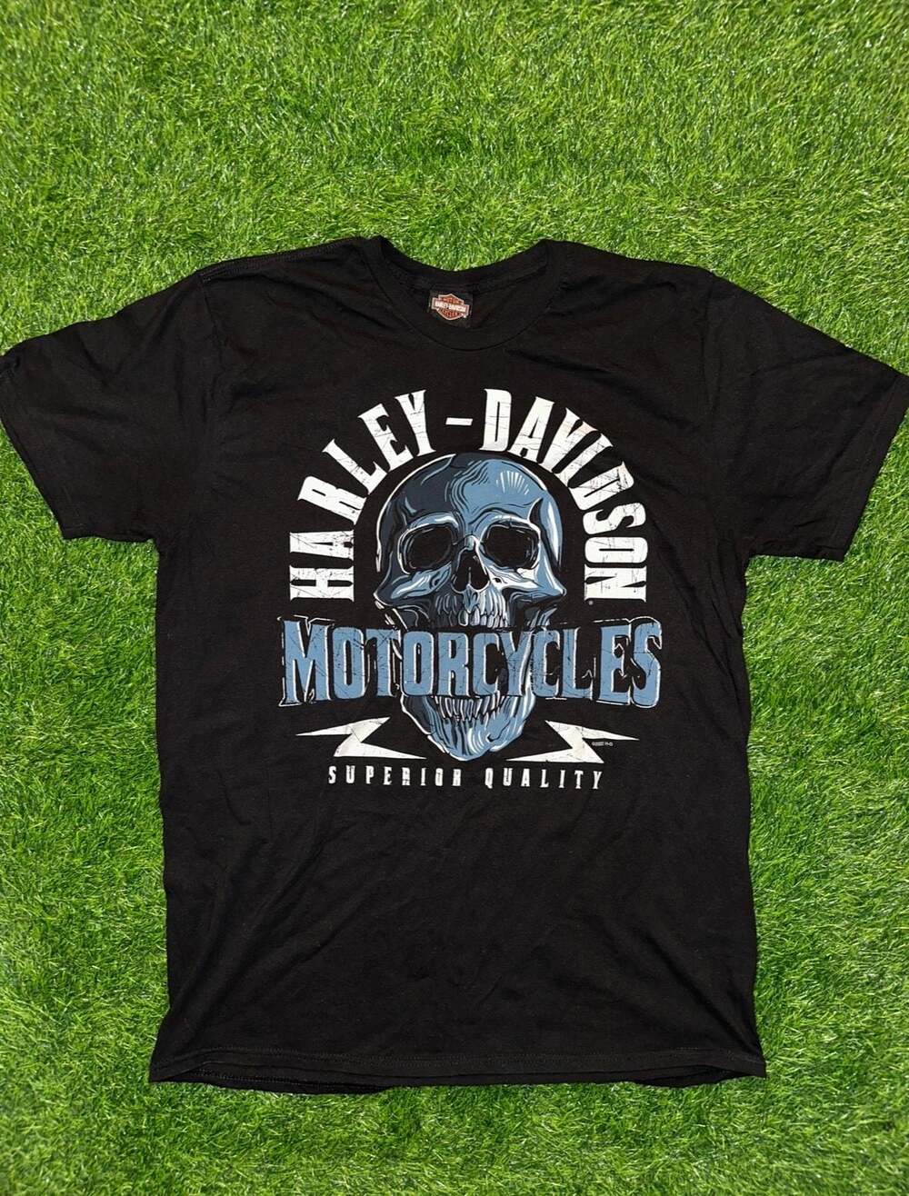 Harley-Davidson Kelowna British Columbia Canada Skull Motorcycle Black T-Shirt X